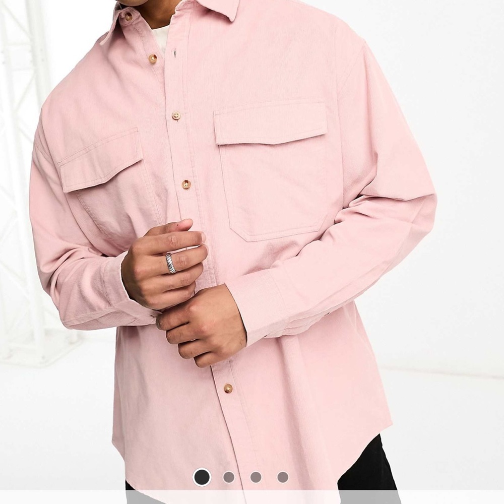 Pink Button-Up Shirt